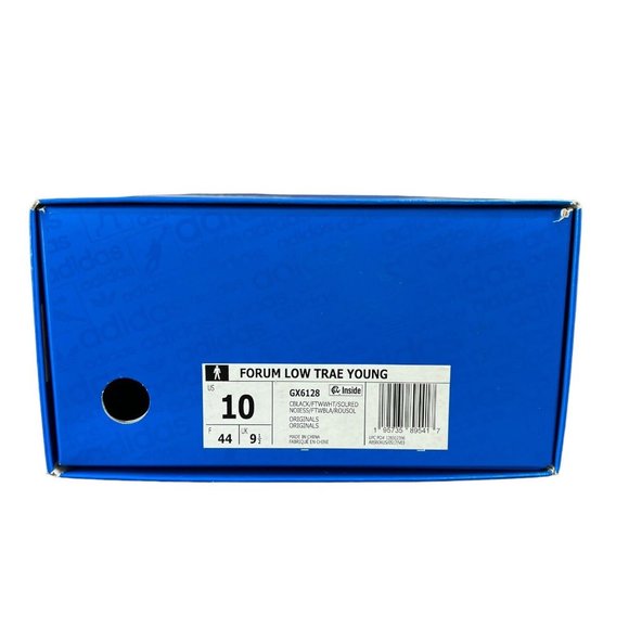 Adidas Forum Low Trae Young Core Black White Solar Red Shoes GX6128 Men's Sz 10 - Picture 10 of 10